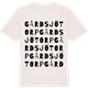 Vintage White t-shirt med Gårdsjötorp ordlek t-shirt