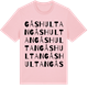 Pink Cotton t-shirt med Gåshultan ordlek t-shirt