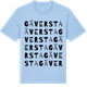 Blue Soul t-shirt med Gäversta ordlek t-shirt