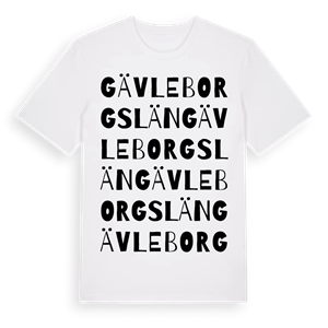 Gävleborgs län ordlek t-shirt – ekologisk bomull t-shirt från Pinshirt