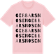 Pink Cotton t-shirt med Gebbarsnosen ordlek t-shirt