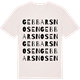 Vintage White t-shirt med Gebbarsnosen ordlek t-shirt