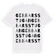 White t-shirt med Gebbarsstugan ordlek t-shirt