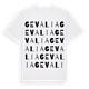 White t-shirt med Gevalia ordlek t-shirt