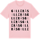 Pink Cotton t-shirt med Gillerås ordlek t-shirt