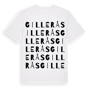Gillerås ordlek t-shirt – ekologisk bomull t-shirt från Pinshirt