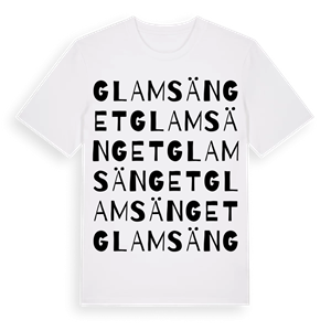Glamsänget ordlek t-shirt – ekologisk bomull t-shirt från Pinshirt