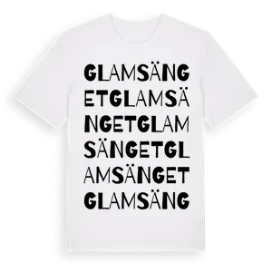 Glamsänget ordlek t-shirt – ekologisk bomull t-shirt från Pinshirt