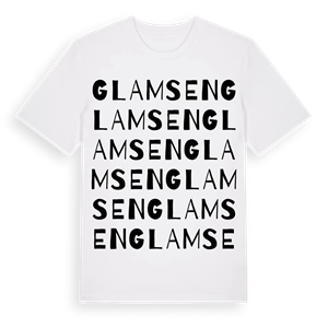 Glamsen ordlek t-shirt – ekologisk bomull t-shirt från Pinshirt