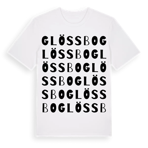 Glössbo ordlek t-shirt – ekologisk bomull t-shirt från Pinshirt