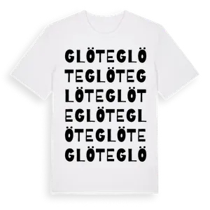 Glöte ordlek t-shirt – ekologisk bomull t-shirt från Pinshirt