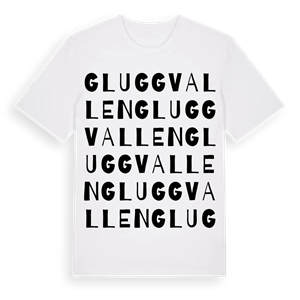 Gluggvallen ordlek t-shirt – ekologisk bomull t-shirt från Pinshirt