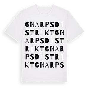 Gnarps distrikt ordlek t-shirt – ekologisk bomull t-shirt från Pinshirt