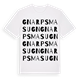 White t-shirt med Gnarps masugn ordlek t-shirt