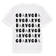 White t-shirt med Göarv ordlek t-shirt