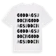 White t-shirt med Goddagsudden ordlek t-shirt