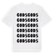 White t-shirt med Gods ordlek t-shirt