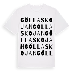 Göllaskojan ordlek t-shirt – ekologisk bomull t-shirt från Pinshirt