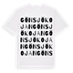 Gönsjökojan ordlek t-shirt