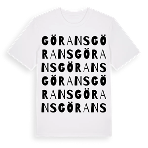 Görans ordlek t-shirt – ekologisk bomull t-shirt från Pinshirt