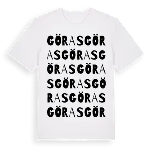 Göras ordlek t-shirt – ekologisk bomull t-shirt från Pinshirt