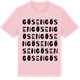 Pink Cotton t-shirt med Gösen ordlek t-shirt
