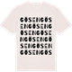 Vintage White t-shirt med Gösen ordlek t-shirt