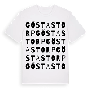 Göstastorp ordlek t-shirt – ekologisk bomull t-shirt från Pinshirt