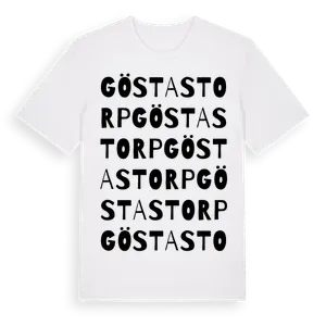 Göstastorp ordlek t-shirt – ekologisk bomull t-shirt från Pinshirt