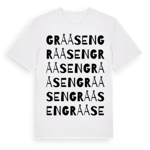 Grååsen ordlek t-shirt – ekologisk bomull t-shirt från Pinshirt