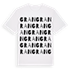 White t-shirt med Gran ordlek t-shirt