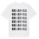 White t-shirt med Granhill ordlek t-shirt