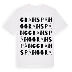 Granspång ordlek t-shirt – ekologisk bomull t-shirt från Pinshirt
