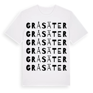 Gråsäter ordlek t-shirt – ekologisk bomull t-shirt från Pinshirt