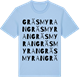 Blue Soul t-shirt med Gräsmyran ordlek t-shirt