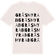 Vintage White t-shirt med Gräsmyran ordlek t-shirt