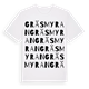 Gräsmyran ordlek t-shirt
