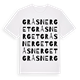 Gråsnerget ordlek t-shirt