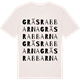 Vintage White t-shirt med Gräsrabbarna ordlek t-shirt
