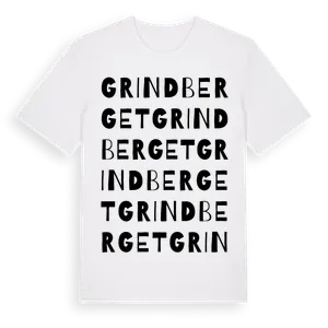 Grindberget ordlek t-shirt – ekologisk bomull t-shirt från Pinshirt