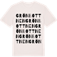 Vintage White t-shirt med Grönbottnen ordlek t-shirt