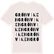 Vintage White t-shirt med Grönviken ordlek t-shirt