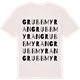 Vintage White t-shirt med Grubbmyran ordlek t-shirt