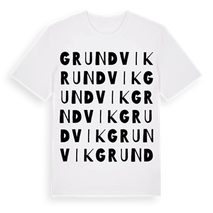 Grundvik ordlek t-shirt – ekologisk bomull t-shirt från Pinshirt