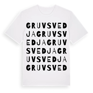 Gruvsvedja ordlek t-shirt – ekologisk bomull t-shirt från Pinshirt
