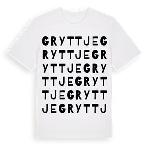 Gryttje ordlek t-shirt – ekologisk bomull t-shirt från Pinshirt