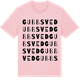 Pink Cotton t-shirt med Gubbsved ordlek t-shirt