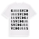 White t-shirt med Gubbsved ordlek t-shirt