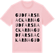 Pink Cotton t-shirt med Gudfarsbackarna ordlek t-shirt