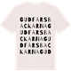 Vintage White t-shirt med Gudfarsbackarna ordlek t-shirt